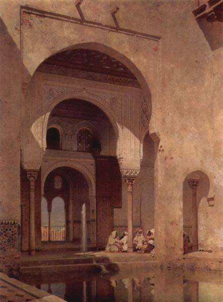 Adolf Seel Alhambra Germany oil painting art